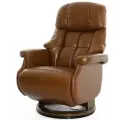 Кресло электрореклайнер FALTO Lux Electro (2 мотора, натуральная кожа, коричневый)