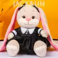 Мягкая игрушка Jack&Lin Зайка Лин в модном черном платье с белым воротничком, 25 см, в коробке