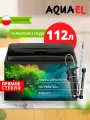 Аквариум AQUAEL AQUA4FAMILY 80 DAY&NIGHT прямой, черный (112 л)