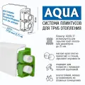 Плинтус для труб отопления AQUA-1750 37 мм, длина 1,75 м, 4 шт.