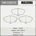 MASUMA MS-C0073 колодки тормозные дисковые! передние Haval H2