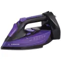 Беспроводной утюг BRAYER BR4016, автоматическое отключение, вертикальное отпаривание, 2400 Вт, фиолетовый/черный