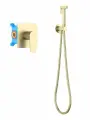 Гигиенический душ со смесителем Aquatek Оберон AQ1219BG шлифованное золото