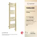Полотенцесушитель электрический Сунержа Модус 3.1 1000х300 МЭМ правый Шампань