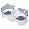 Набор из 2-х мисок на подставке для кошек Мяу. Объем 350 мл. NEW
