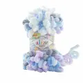 Пряжа для вязания руками с готовыми петлями ALIZE 'Puffy Color' 100г, 9м (6524 секционный), 5 мотков