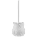 Ершик для унитаза Moroshka Fleur, керамика, с подставкой, белый