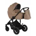 Коляска для новорожденных 2 в 1 Jovola Swift универсальная, всесезонная с с реверсивным блоком, темно-бежевый