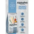 AlphaPet Superpremium MONOPROTEIN Сухой корм для собак мелких пород, с белой рыбой - 3 кг