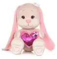 Зайка Jack&Lin с Розовым Cердцем, 35 см