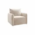 Кресло кровать раскладное Портленд D1 для отдыха, светло-бежевое, 97x90x80