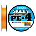 Плетеный шнур Sunline Siglon PEx4, 150 м, 6 кг, orange, 1 шт.