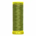 Нитки швейные Gutermann Maraflex 120 для эластичных, трикотажных материалов, 150 м, 100% ПБТ, 5 шт (582 зеленая горчица)