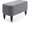 Банкетка пуф MONOFIX БУНО в прихожую, спальню, экокожа серый