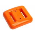 Груз поясной дайвгруз 1.5 кг, пластикатное покрытие, анатомический, оранжевый