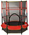 Батут каркасный детский диаметр 140 см с внешней защитной сеткой Б-55к