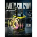 Беспроводная Premium Bluetooth колонка HOPESTAR PARTY 130 (120W) - для вечеринок и развлечений c двумя микрофоном