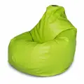 Кресло-мешок Груша, Puff Daddy, Зеленый, ЭКО Кожа, XXXXXXL, 400 литров, КОМФОРТ, пуф, кресло, бескаркасная мягкая мебель