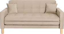 Диван-кровать Остин, прямой, 160х80х81 , спальное 140*194, велюр бежевый Велутто 07