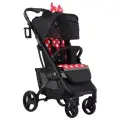 Коляска детская прогулочная Babalo Future 2023, цвет Минни маус на черной раме + сумка (механическая регулировка спинки)