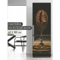 Интерьерная наклейка на холодильник Капля кофе для декора дома, размер 62х180 см