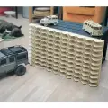 Полка для машинок 110 ячеек / Гараж настенный для моделек 1:64 / PINOKIO - деревянные парковки