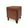 Пуфик в прихожую с ящиком для хранения, на ножках, с сиденьем, Комбо 38х38х45 см