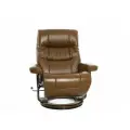 Кресло реклайнер FALTO Valencia (встроенная подножка, натуральная кожа, коричневый)