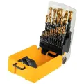 Набор сверл по металлу, 1-13 мм, HSS-Tin, Golden Tip, 25 шт Denzel 72323