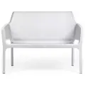 Садовый диван Nardi Net Bench на 2 персоны, Италия, цвет белый