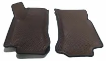 Передние ковры с бортами 3D EVA для Lada Granta. Коричневый/Черный