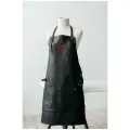 Кожаный фартук поварской для гриля рабочий для барберов кузнец флористов черный