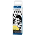 Faber-Castell набор капиллярных ручек Pitt Artist Pens Manga Black set, 0,1/0,3/0,5 мм (167132), 167132, черный цвет чернил