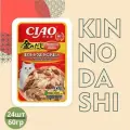 Корм влажный Inaba Ciao Kinnodashi для взрослых кошек, тунец Магуро, тунец Кацуо и краб сурими, 60 гр х 24 шт