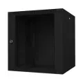 Телекоммуникационный серверный шкаф 19 дюймов настенный 12u 600х600 черный дверь стекло, Alvm-b12.600b