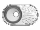 Врезная кухонная мойка Юкинокс Фаворит FAD760.470 -GT6K, матовый, чаша слева (0.6)