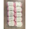 Пряжа Беби шерсть Газзал (baby wool gazzal) упаковка 10 мотков 50 г. 175 м. 40% Мериносовая шерсть 40% Акрил 20% Кашемир ПА 836 розовый