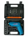Отвертка аккумуляторная AktiTool CS136, в кейсе, с набором бит, головок, 3,7 В, 1500 мАч