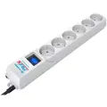Сетевой фильтр PILOT S, 5 компьютерных розеток + 1 бытовая розетка, 1,8 м, белый, 510105