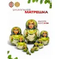 Матрешка деревянная детская развивающая игрушка мини 6 см 10 мест Орнамент