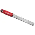 Терка Microplane Zester для сыра, цедры, имбиря и чеснока, профессиональная, нержавеющая сталь, красная