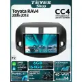 Магнитола Toyota RAV4 3 XA30 2005-2016 (Комплектация F2) Teyes CC4 6/64GB, штатная магнитола, 8-ми ядерный процессор, QLED экран, DSP, 4G, Wi-Fi, CarPlay, AndroidAuto, 2 DIN