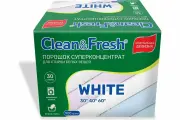 Порошок суперконцентрат для стирки белого Clean&Fresh 900 гр Cl3900w
