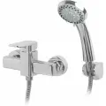 Смеситель для душа ECONOCE серия 590 (EC0593) с душевой лейкой и шлангом, декоративными чашами, без эксцентриков