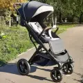 Прогулочная универсальная коляска New Lux 609, черная