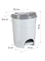 Ведро мусорное с крышкой и педалью 19 литров