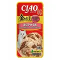 INABA Ciao Kinnodashi 60 г пауч для кошек тунец магуро и тунец кацуо в желе 24 шт