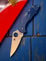 Нож складной Spyderco SC11PCBL Delica 4, CPM SPY 27 Blade, Cobalt Blue FRN Handle