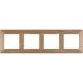 Рамка Legrand Valena LIFE 4 поста универсальная светлое дерево 754184