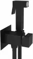 Гигиенический душ Paffoni Tweet Square Mix ZDUP112NO со смесителем, черный матовый